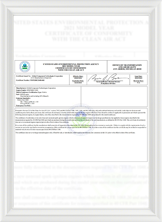 Certification